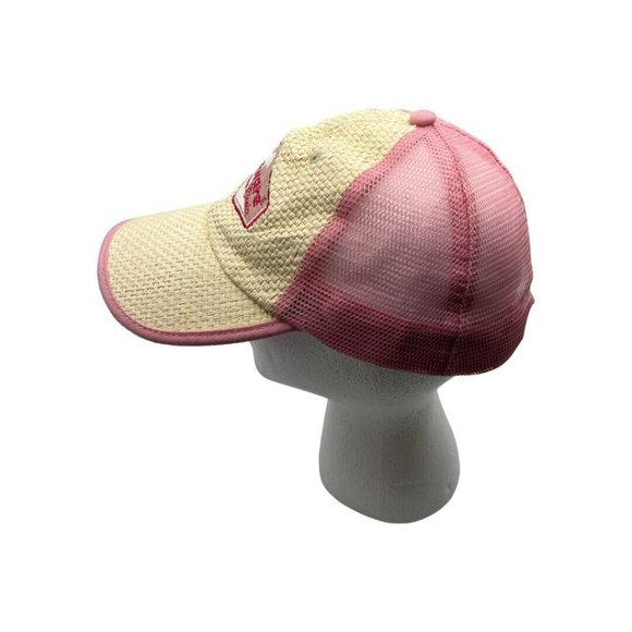 Surfware Hawaiian Classics Hawaii Pink/ Straw Baseball Hat Adjustable Snap Back - Picture 2 of 6